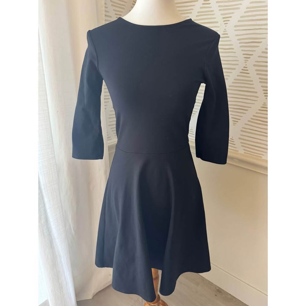 Leota Classic Black Midi Dress